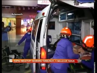 Kapal meletup: Seorang terbunuh, 5 melecur teruk