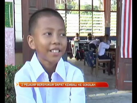 Dua pelajar bersyukur dapat kembali ke sekolah