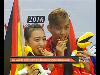 Dua anak jati sarawak anugerah olahragawati dan olahragawan