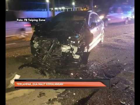 Tercampak, dua maut kemalangan