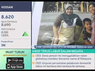 Usahawan OKU cipta air minuman teknologi Ozon