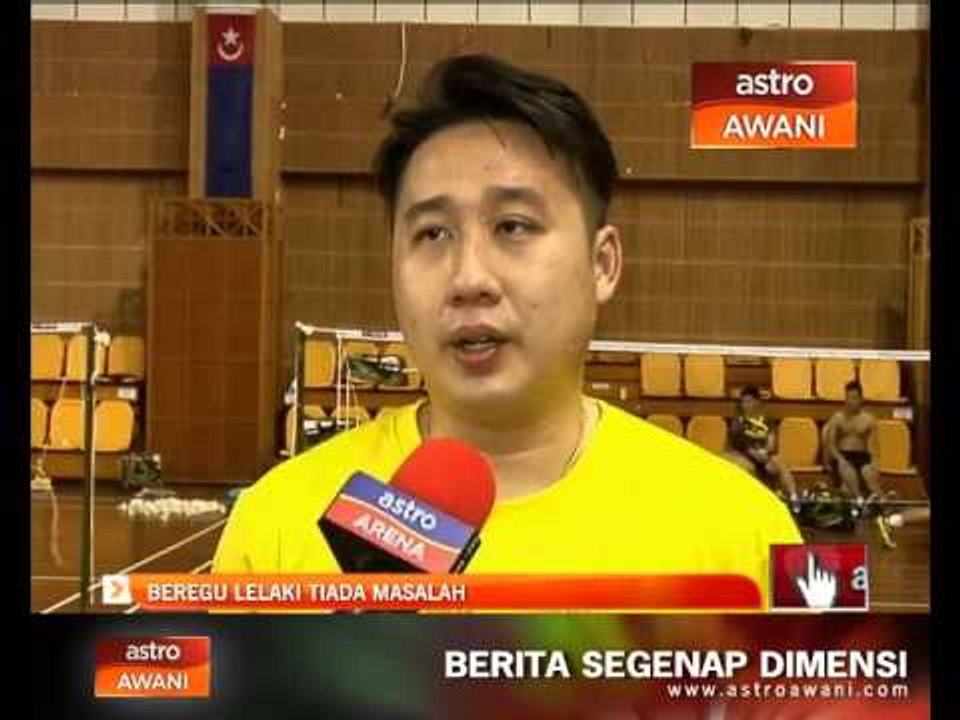 Menjelang kejohanan Terbuka Taiwan: Beregu lelaki tiada masalah