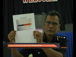 Isteri tikam suami guna pisau potong sayur