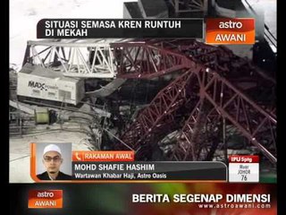 Kren runtuh: Jemaah panik ketika kejadian