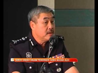 Sorok dadah dalam pendingin hawa mudah alih