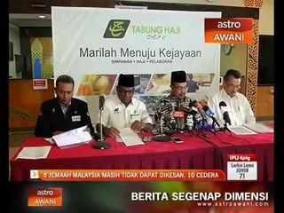 8 jemaah Malaysia masih tidak dapat dikesan, 10 cedera