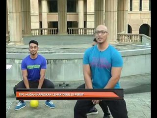 Tips mudah hapuskan lemak degil di perut