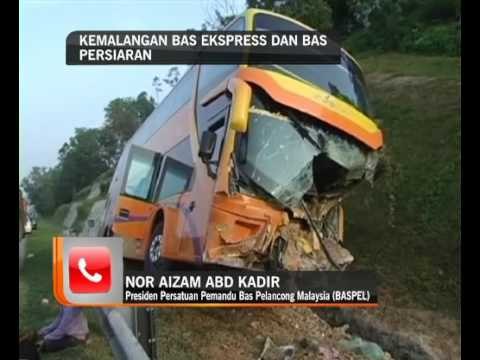 Kemalangan bas ekspres dan bas persiaran