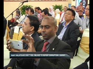 Many Malaysians don't feel obliged to report corruption - Survey