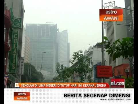 Sekolah di lima negeri ditutup hari ini kerana jerebu