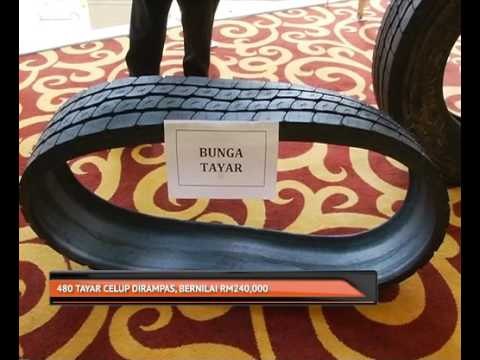 480 tayar celup dirampas, bernilai RM240,000