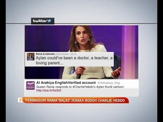 Permaisuri Rania 'balas' jenaka bodoh Charlie Hebdo