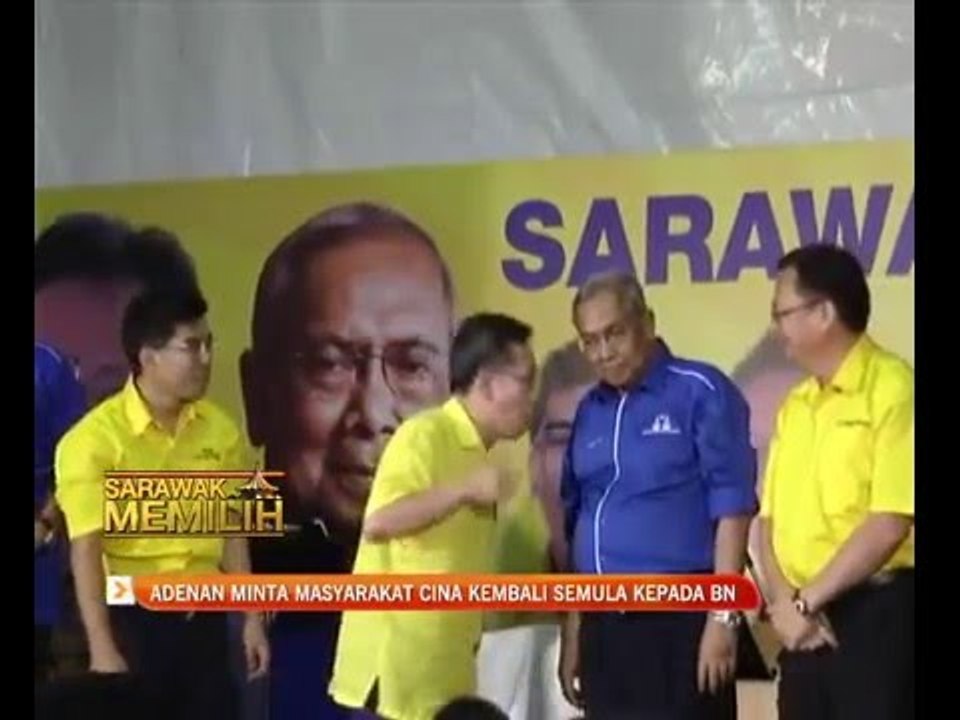 Adenan minta masyarakat cina kembali semula kepada BN