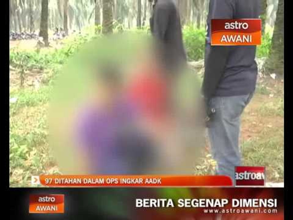 97 ditahan dalam Ops Ingkar AADK