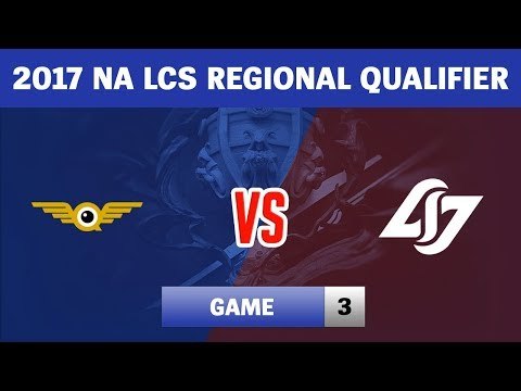 Highlights: FLY vs CLG Game 3 | FlyQuest vs Counter Logic Gaming | Vòng loại CKTG 2017 Bắc Mỹ