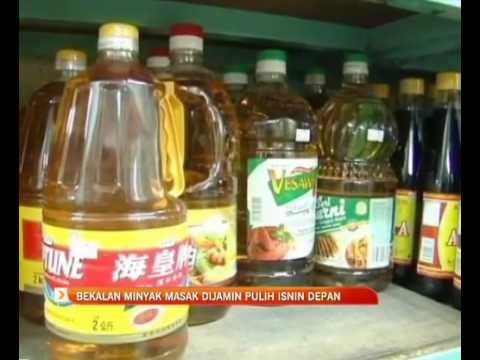 Bekalan minyak masak dijamin pulih Isnin depan