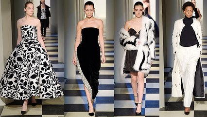 رقي الفرو والتصاميم الأنثوية المصقولة من أوسكار دي لا رينتا