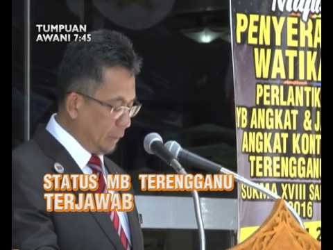 Status MB Terengganu terjawab, rayu bantuan kerajaan