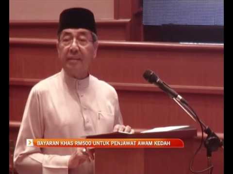 Bayaran khas RM500 untuk penjawat awam Kedah