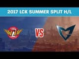 Highlights: SKT vs SSG | SK Telecom T1 vs Samsung Galaxy | LCK Mùa Hè 2017 Playoffs