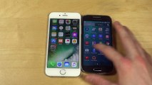iPhone 7 iOS 11 Beta 2 vs. Samsung Galaxy S4 Mini - Which Is Faster-J1LgIvYoUHA