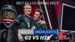 Highlights: G2 vs H2K - 2017 EU LCS Spring Split Week 4