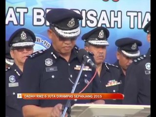 Dadah RM2.6 juta dirampas sepanjang 2015