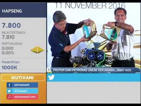 Proton dan Petronas umum kerjasama, jmat kos