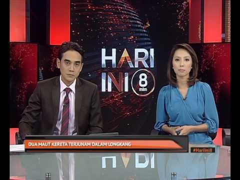 Dua maut kereta terjunam dalam longkang