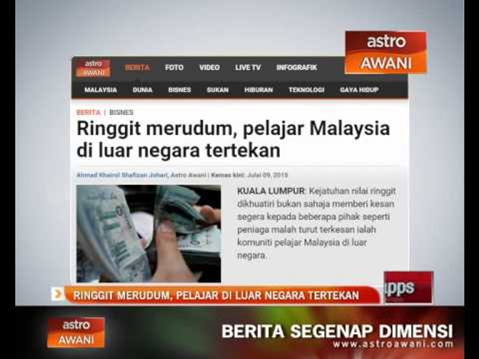 Ringgit merudum, pelajar Malaysia di luar negara tertekan