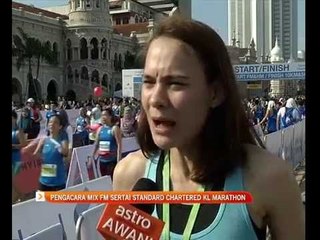 Descargar video: Pengacara Mix FM sertai Standard Chartered KL Marathon