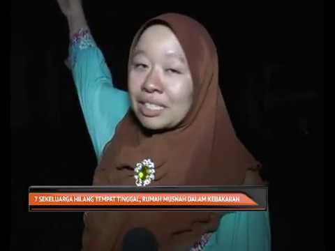 Tujuh sekeluarga hilang tempat tinggal, rumah musnah dalam kebakaran
