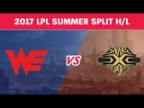 Highlights: Team WE vs Snake Esports - LPL Mùa Hè 2017