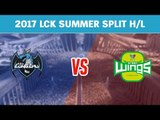 Highlights: Longzhu Gaming vs Jin Air Green Wings - LCK Mùa Hè 2017 Tuần 8