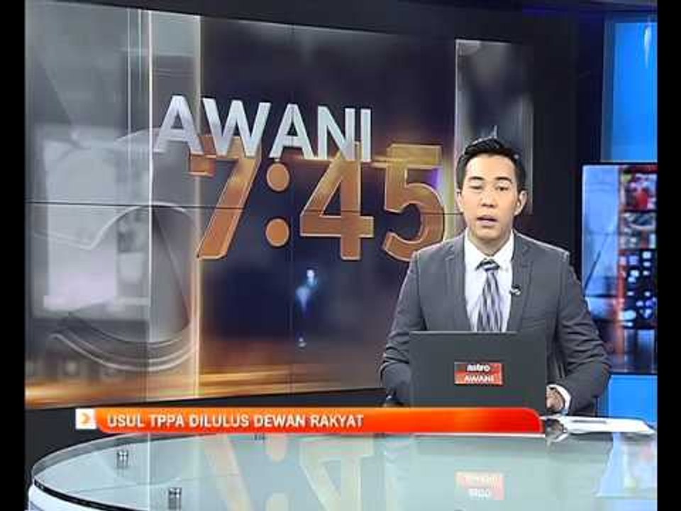 Usul TPPA dilulus Dewan Rakyat