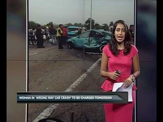 Woman in 'wrong way car crash' to be charged tomorrow