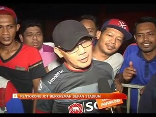 Penyokong JDT berkhemah depan stadium