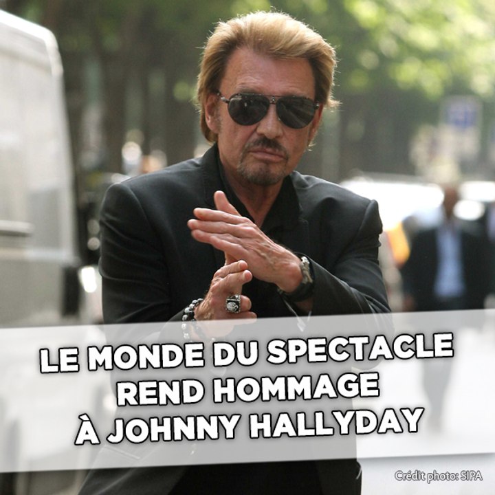 Le monde du spectacle rend hommage à Johnny Hallyday