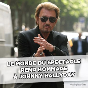 Le monde du spectacle rend hommage à Johnny Hallyday
