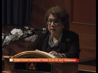 Kementerian Pendidikan Tinggi jelas isu alat penimbang