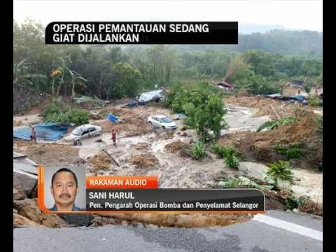 Tanah runtuh di Serendah: Operasi pemantauan sedang giat dijalankan