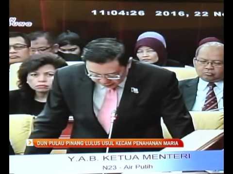 DUN Pulau Pinang lulus usul kecam penahanan Maria