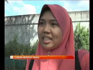 Cubaan meragut seorang doktor wanita gagal