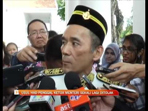 Usul hadkan penggal Ketua Menteri sekali lagi ditolak