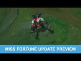 LOL PBE 7/7/2015: Miss Fortune Update - Skins Preview
