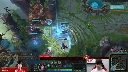 【Faker中文】虐殺韓國路人王Dopa 直說這場水平感覺很低 阿璃vs逆命 閃親首殺