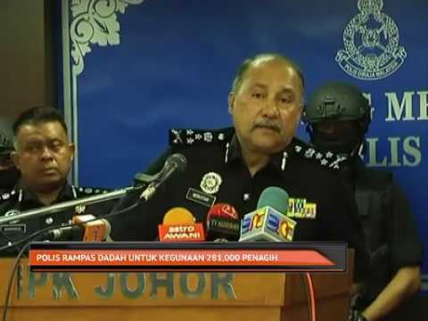 Polis rampas dadah untuk kegunaan 281,000 penagih