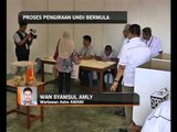 Perkembangan proses pengiraan undi di SPR Kuching