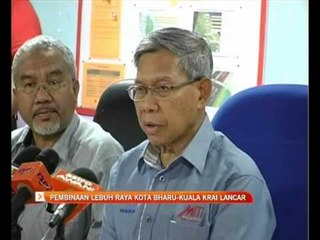 Скачать видео: Pembinaan Lebuh Raya  Kota Bharu - Kuala Krai lancar