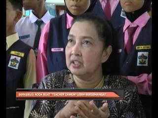 Berkerusi roda buat 'teacher Zainun' lebih bersemangat